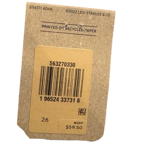 LEVI 501 HIGH RISE MEDIUM INDIGO DENIM SHORTS NWT - Picture 5 of 6